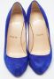 Christian Louboutin Pre-owned Suede heels Blue Dames - Thumbnail 3