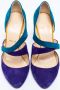 Christian Louboutin Pre-owned Suede heels Blue Dames - Thumbnail 3