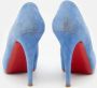 Christian Louboutin Pre-owned Suede heels Blue Dames - Thumbnail 5