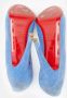 Christian Louboutin Pre-owned Suede heels Blue Dames - Thumbnail 6