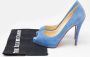Christian Louboutin Pre-owned Suede heels Blue Dames - Thumbnail 8
