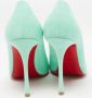Christian Louboutin Pre-owned Suede heels Blue Dames - Thumbnail 5