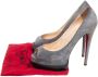Christian Louboutin Pre-owned Suede heels Gray Dames - Thumbnail 7