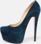 Christian Louboutin Pre-owned Suede heels Green Dames - Thumbnail 2