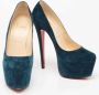 Christian Louboutin Pre-owned Suede heels Green Dames - Thumbnail 4
