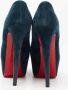 Christian Louboutin Pre-owned Suede heels Green Dames - Thumbnail 5