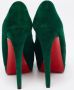 Christian Louboutin Pre-owned Suede heels Green Dames - Thumbnail 5