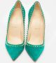 Christian Louboutin Pre-owned Suede heels Green Dames - Thumbnail 3