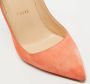 Christian Louboutin Pre-owned Suede heels Orange Dames - Thumbnail 7