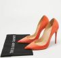 Christian Louboutin Pre-owned Suede heels Orange Dames - Thumbnail 9