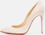 Christian Louboutin Pre-owned Suede heels Pink Dames - Thumbnail 2