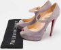 Christian Louboutin Pre-owned Suede heels Purple Dames - Thumbnail 8