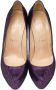 Christian Louboutin Pre-owned Suede heels Purple Dames - Thumbnail 2