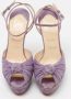 Christian Louboutin Pre-owned Suede heels Purple Dames - Thumbnail 3