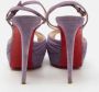 Christian Louboutin Pre-owned Suede heels Purple Dames - Thumbnail 5