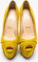 Christian Louboutin Pre-owned Suede heels Yellow Dames - Thumbnail 3