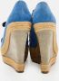 Christian Louboutin Pre-owned Suede sandals Blue Dames - Thumbnail 5