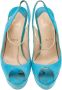Christian Louboutin Pre-owned Suede sandals Blue Dames - Thumbnail 2