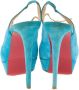 Christian Louboutin Pre-owned Suede sandals Blue Dames - Thumbnail 4