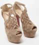 Christian Louboutin Pre-owned Suede sandals Brown Dames - Thumbnail 4