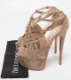 Christian Louboutin Pre-owned Suede sandals Brown Dames - Thumbnail 9