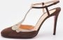 Christian Louboutin Pre-owned Suede sandals Brown Dames - Thumbnail 2