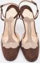 Christian Louboutin Pre-owned Suede sandals Brown Dames - Thumbnail 3