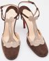 Christian Louboutin Pre-owned Suede sandals Brown Dames - Thumbnail 4