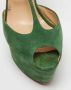 Christian Louboutin Pre-owned Suede sandals Green Dames - Thumbnail 7