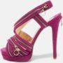 Christian Louboutin Pre-owned Suede sandals Purple Dames - Thumbnail 2