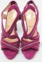 Christian Louboutin Pre-owned Suede sandals Purple Dames - Thumbnail 3