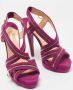 Christian Louboutin Pre-owned Suede sandals Purple Dames - Thumbnail 4
