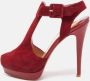 Christian Louboutin Pre-owned Suede sandals Red Dames - Thumbnail 2