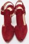 Christian Louboutin Pre-owned Suede sandals Red Dames - Thumbnail 3