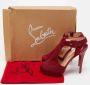 Christian Louboutin Pre-owned Suede sandals Red Dames - Thumbnail 9