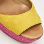Christian Louboutin Pre-owned Suede sandals Yellow Dames - Thumbnail 6