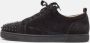 Christian Louboutin Pre-owned Suede sneakers Black Heren - Thumbnail 2