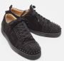 Christian Louboutin Pre-owned Suede sneakers Black Heren - Thumbnail 4