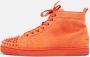 Christian Louboutin Pre-owned Suede sneakers Orange Heren - Thumbnail 2