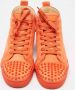 Christian Louboutin Pre-owned Suede sneakers Orange Heren - Thumbnail 3