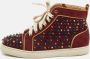Christian Louboutin Pre-owned Suede sneakers Red Dames - Thumbnail 2