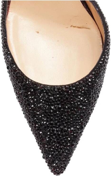 Christian Louboutin Pre-owned Tweedehands elegante pumps met puntige neus en verfijnde versieringen voor formele gelegenheden