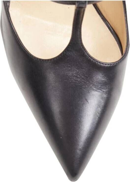 Christian Louboutin Pre-owned Tweedehands elegante puntige neus hakken met enkelbandjes gesp sluiting en hoge hak