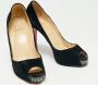 Christian Louboutin Pre-owned Velvet heels Black Dames - Thumbnail 4