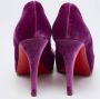 Christian Louboutin Pre-owned Velvet heels Purple Dames - Thumbnail 5