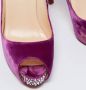 Christian Louboutin Pre-owned Velvet heels Purple Dames - Thumbnail 7