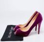 Christian Louboutin Pre-owned Velvet heels Purple Dames - Thumbnail 9