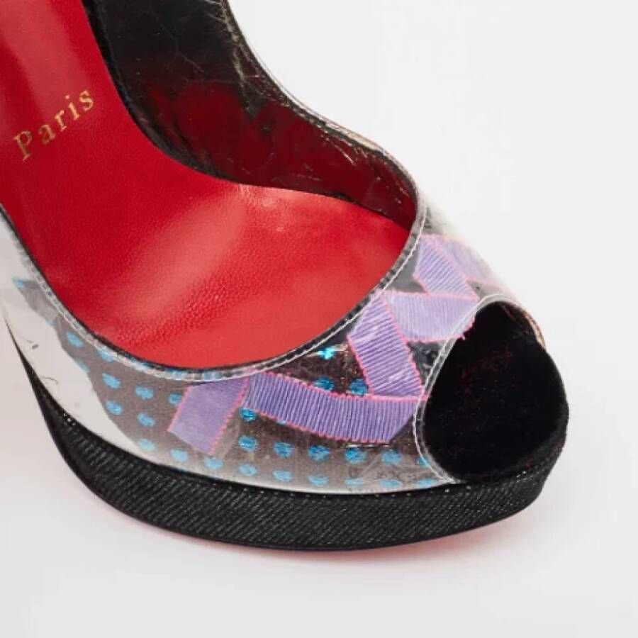 Christian Louboutin Pre-owned Velvet sandals Multicolor Dames