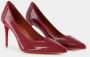 Christian Louboutin Rode Lakleren Mid-Hak Pumps - Thumbnail 2