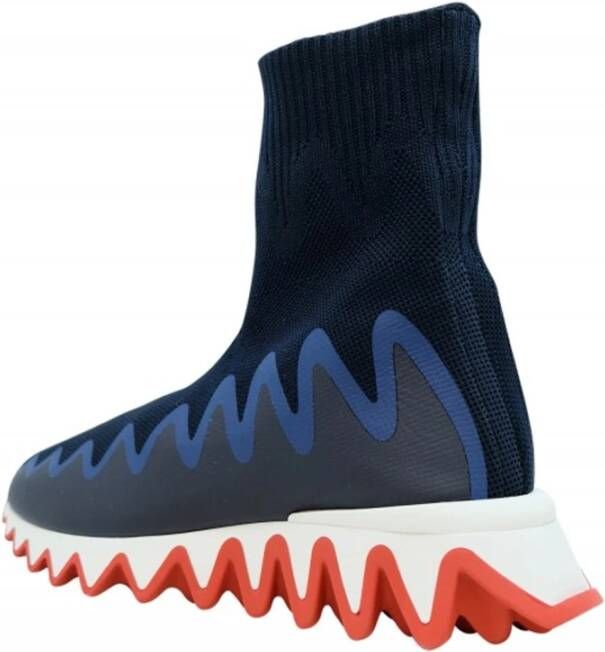 Christian Louboutin Sharky Sock Sneakers Blauw Dames